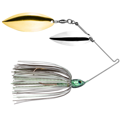 Strike King Tour Grade Double Willow Spinnerbait Green Glimmer / 3/4 oz Strike King Tour Grade Double Willow Spinnerbait Green Glimmer / 3/4 oz