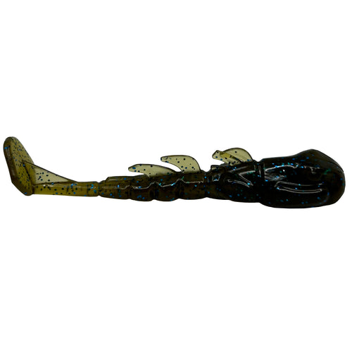 Xzone Lures Stealth Invader Green Pumpkin Blue Flake / 3" Xzone Lures Stealth Invader Green Pumpkin Blue Flake / 3"