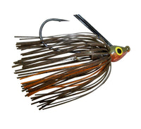 Lethal Weapon II Swim Jig 1/4 oz / Green Pumpkin Orange