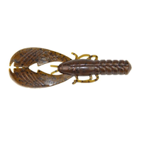 Xzone Lures 3.25" Muscle Back Finesse Craw Green Pumpkin Black Flake / 3 1/4"