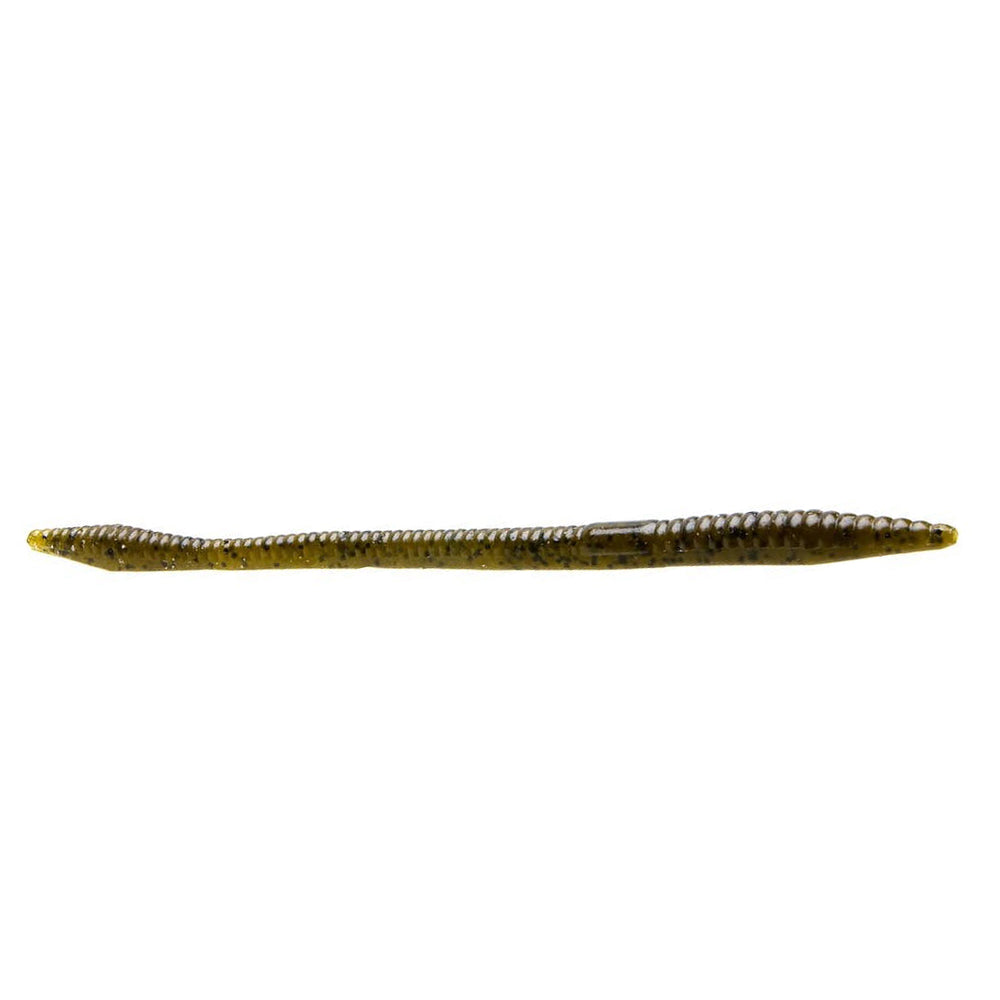 Zoom Trick Worm Green Pumpkin Green / 6 1/2"