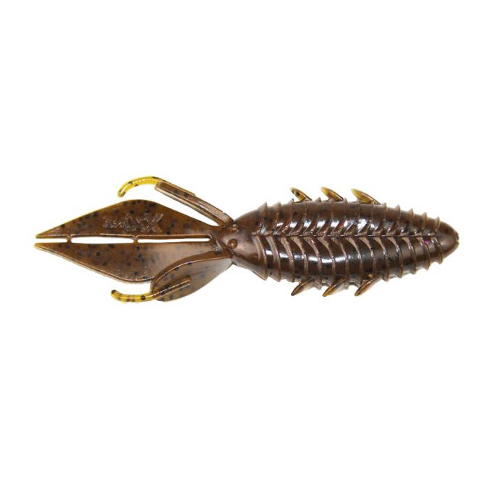 Xzone Lures 4" Adrenaline Bug Green Pumpkin Black Flake / 4"