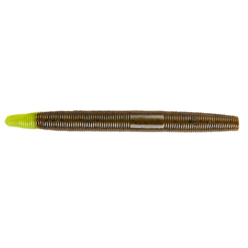 Yum Dinger Worm 4" Green Pumpkin Chartreuse / 4"