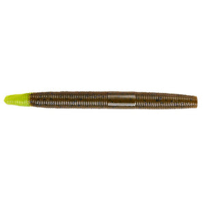 Dinger Worm 4" Green Pumpkin Chartreuse / 4"