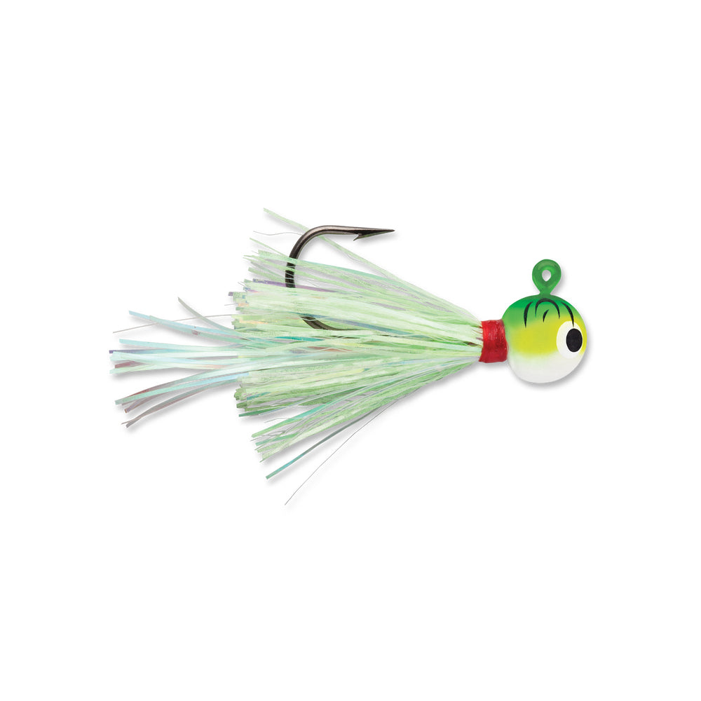 VMC Hot Skirt Glow Jig Blue Fire UV; 3/8 oz.