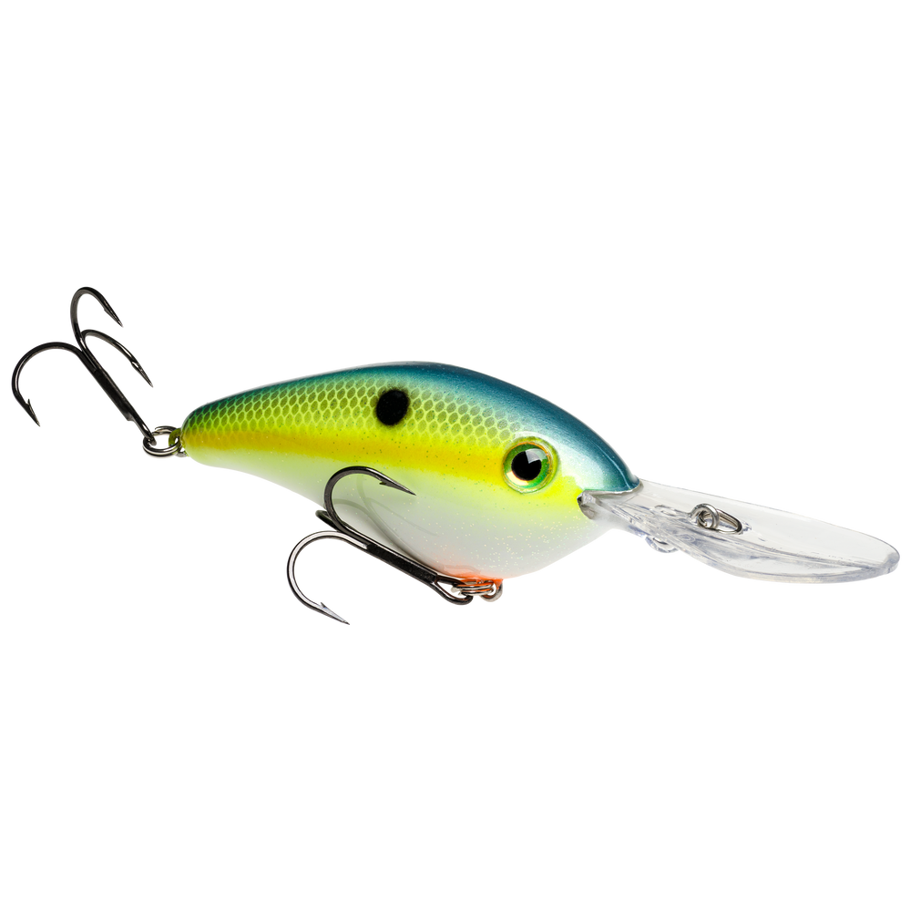 Strike King Silent Series 6XD Crankbait Chartreuse Sexy Shad / 3"
