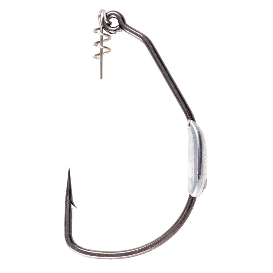 8/0 Black 1/16oz Swim Bait Hook With Corkscrew Keeper – Mission Fishin  Lures Co.