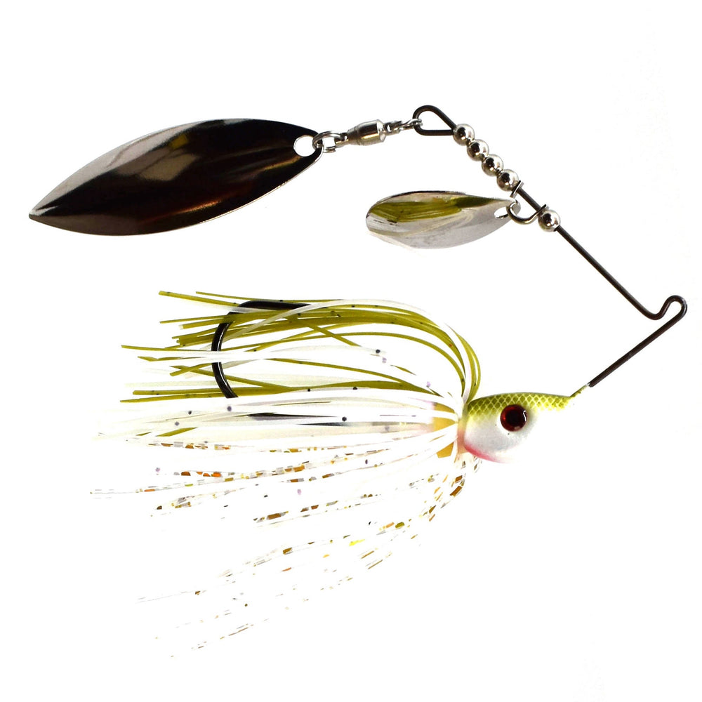 Bassman Spinnerbaits Compact Series Tandem Blades Olive Shad / 3/8 oz