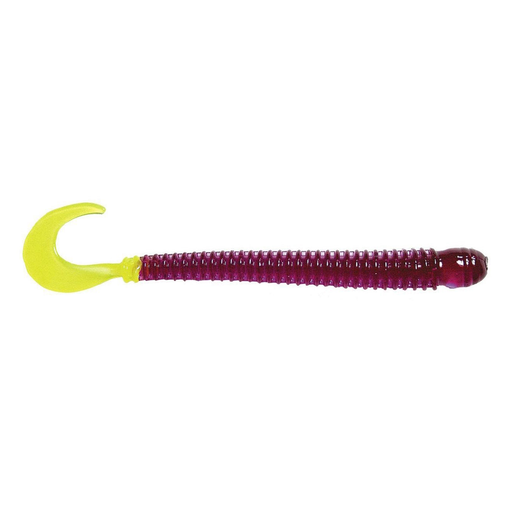 BFishN Tackle AuthentX Ringworm - EOL Purple/Chartreuse Tail / 4"