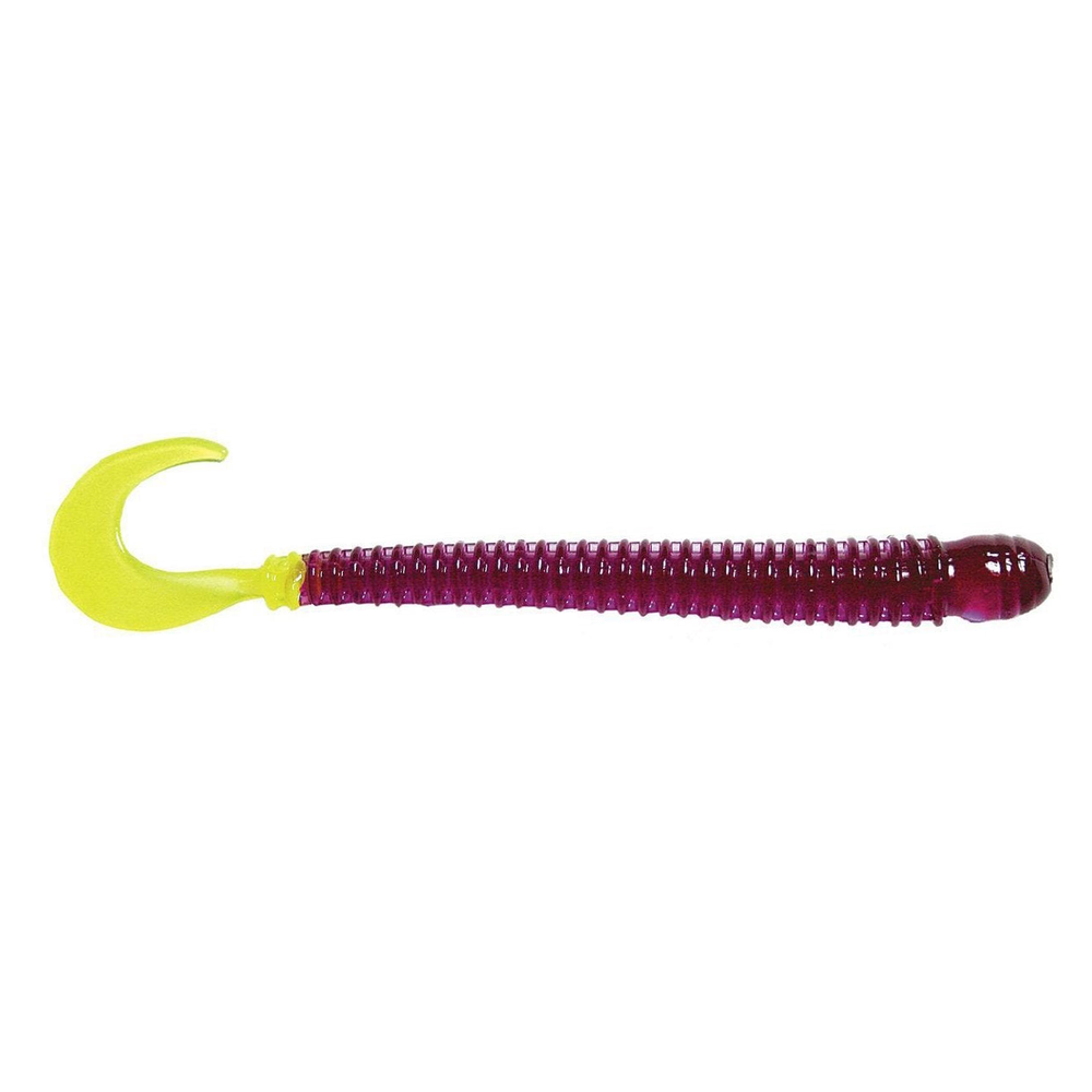 BFishN Tackle AuthentX Ringworm Purple/Chartreuse Tail / 4"