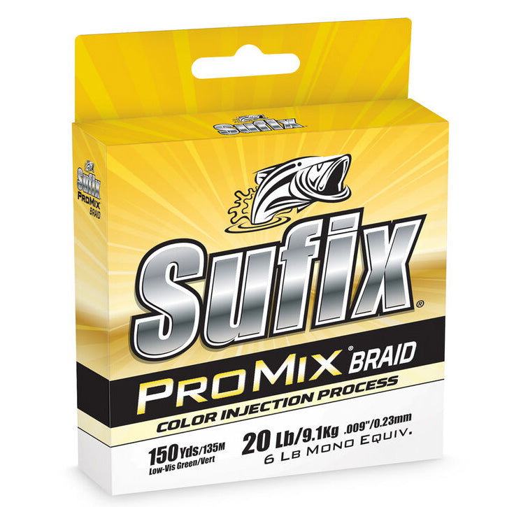 Sufix ProMix Braided Line 20lb / Low-Vis Green