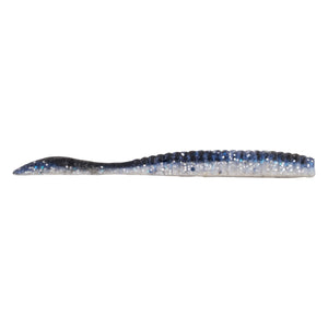 Flat Worm - PowerBait MaxScent 3 3/4" / Black Shiner