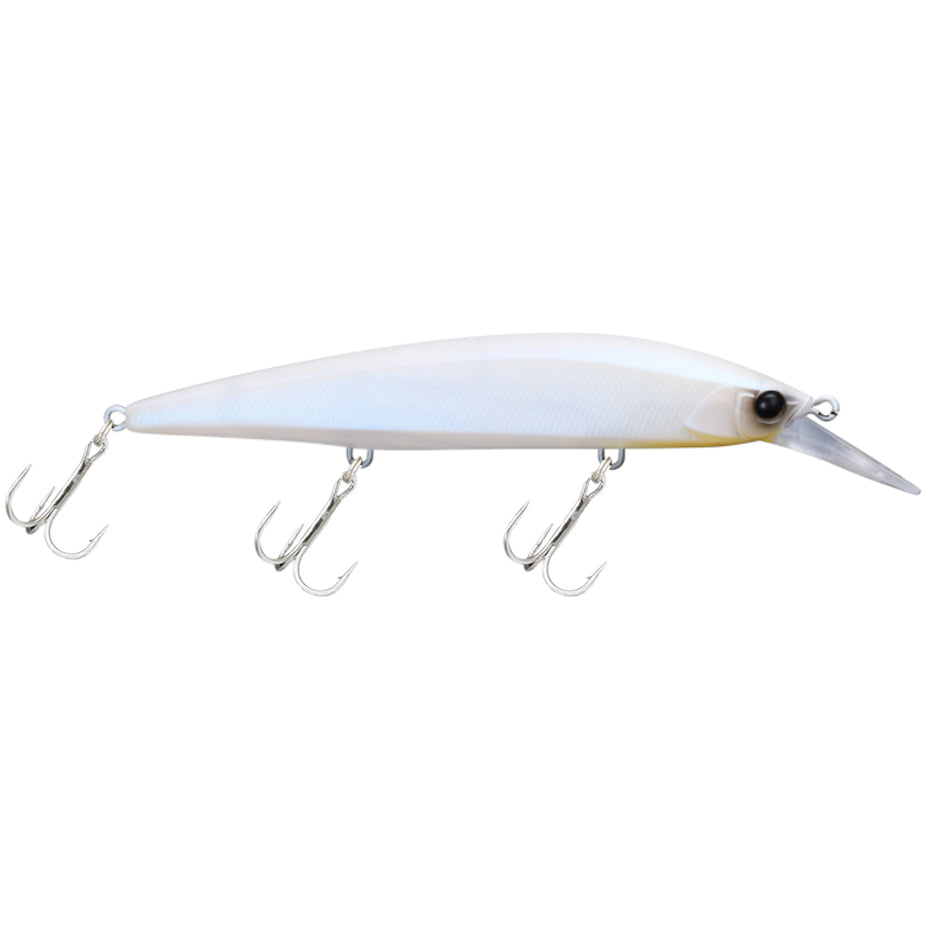 Jackall Rerange 110MR Jerkbait - Matte Pearl White