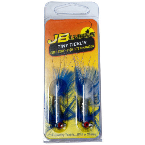 JB Lures Tiny Tickl'R 1/16 oz / Silver/Blue JB Lures Tiny Tickl'R 1/16 oz / Silver/Blue