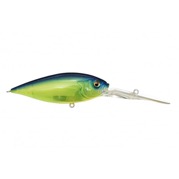 Megabass Deep-Six Crankbait Biwako Seethrough Chart / 3 1/8"