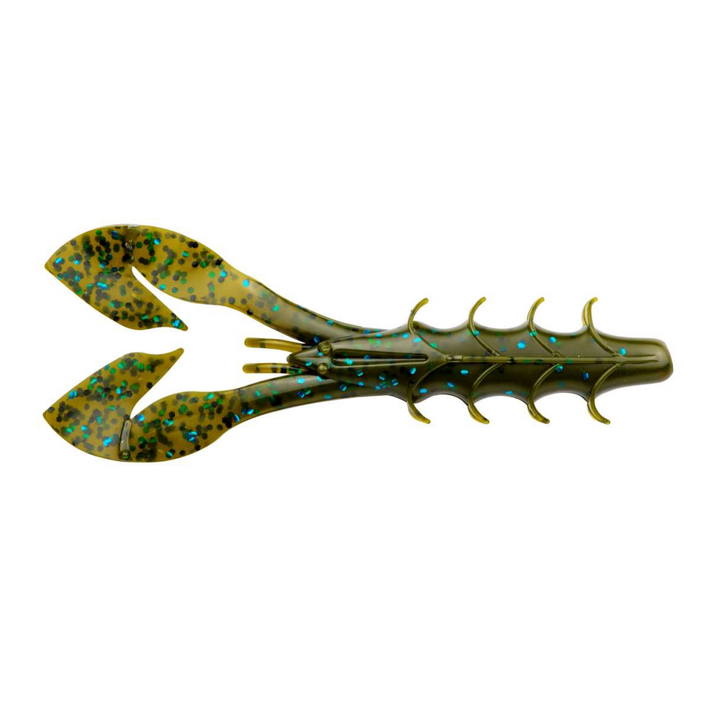 Yum Spine Craw Green Pumpkin Blue Flake / 3 3/4"