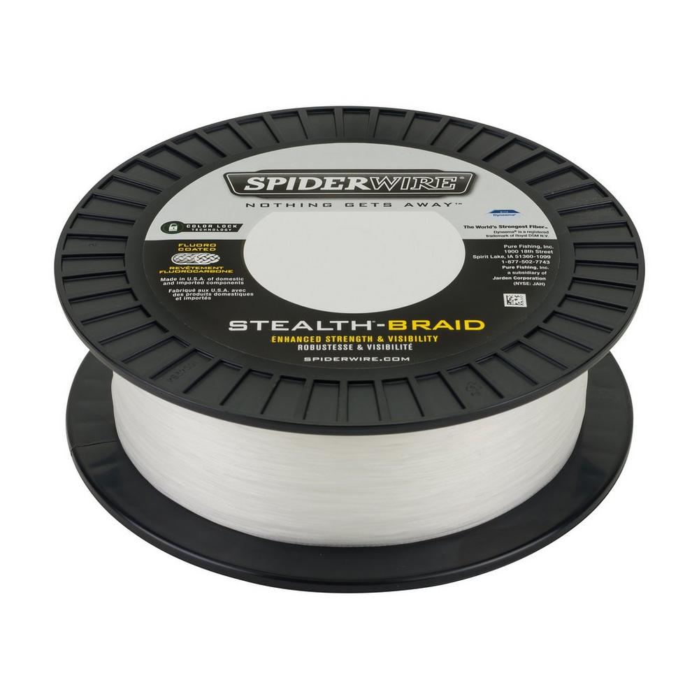 Spiderwire Stealth Translucent Braided Line 15lb / Translucent / 125 Yards