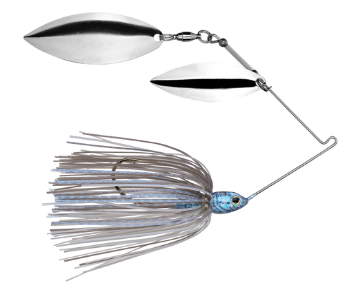 Strike King Tour Grade Double Willow Spinnerbait Blue Glimmer / 3/4 oz Strike King Tour Grade Double Willow Spinnerbait Blue Glimmer / 3/4 oz