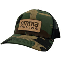 Omnia Fishing Woodland Camo Patch Hat