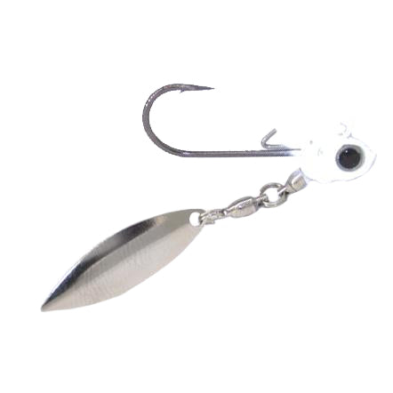 Coolbaits Lures Down Under Underspin - Silver Blade 1/8 oz / Snow White Coolbaits Lures Down Under Underspin - Silver Blade 1/8 oz / Snow White