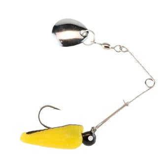 Johnson Fishing Lures Beetle Spin Jig 1/8 oz / Yellow/Black Stripe