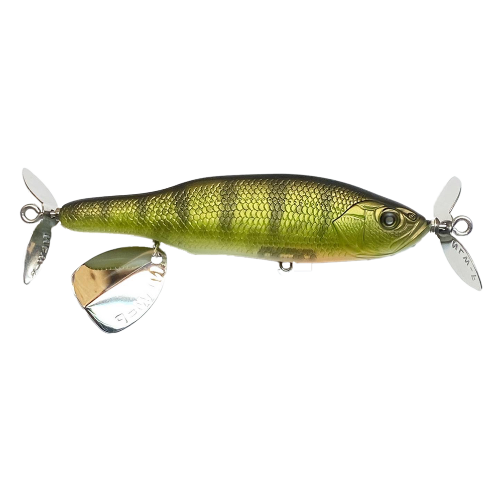 Nishine Lure Works Abino 110F Propbait Yellow Perch / 4 1/3"