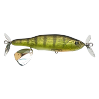 Nishine Lure Works Abino 110F Propbait Yellow Perch / 4 1/3"