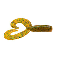 Zoom Fat Albert Twin Tail Grub Rootbeer Pepper Green / 3 1/2"