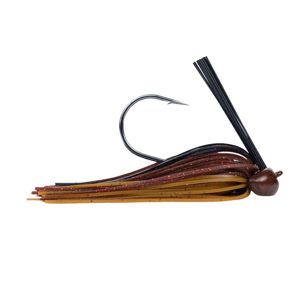 Berkley PowerBait Football Jig 3/4 oz / Black Brown Amber