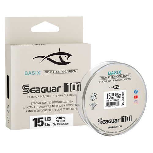 Seaguar Basix 100% Fluorocarbon 4lb / 200 Yards Seaguar Basix 100% Fluorocarbon 4lb / 200 Yards