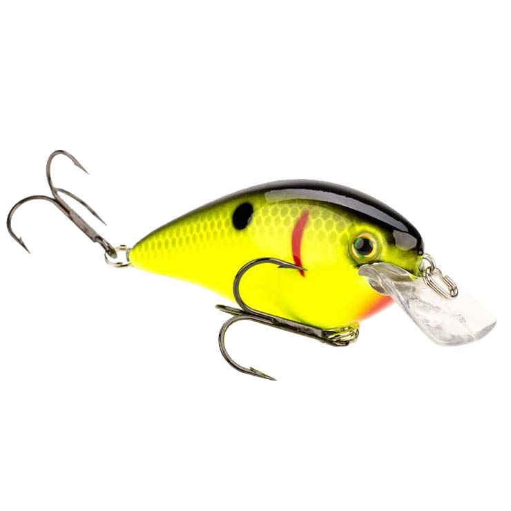 Strike King KVD 1.5 Squarebill Crankbait Black Back Chartreuse / 2 1/4"