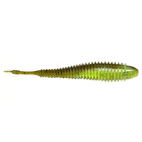 Hog Farmer Bait Company Spunk Shad Pintail 4 1/2" / Green Pumpkin Chartreuse