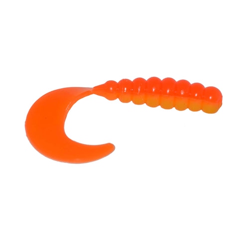 Big Bite Baits 2" Fat Grub Orange/Yellow / 2" Big Bite Baits 2" Fat Grub Orange/Yellow / 2"