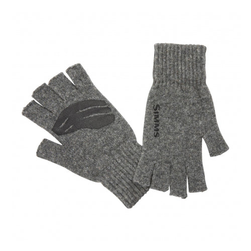 Simms Wool Half-Finger Glove Large/XL / Steel