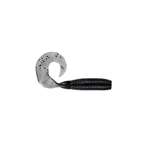 Yamamoto Single Tail Grub 4 Smoke w/Black