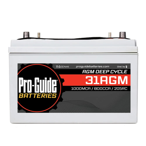 Pro-Guide Batteries Group 31 Marine Deep Cycle AGM 31AGM Pro-Guide Batteries Group 31 Marine Deep Cycle AGM 31AGM