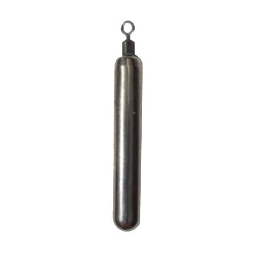 WOO! Tungsten Unpainted Cylinder Drop Shot Weight - Closed Eye 1/4 oz / Unpainted