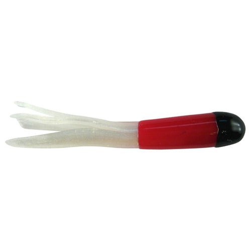 Southern Pro Tackle Tri-Color Lit'l Hustler Tube Black/Red/White / 1 1/2" Southern Pro Tackle Tri-Color Lit'l Hustler Tube Black/Red/White / 1 1/2"