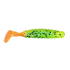 Chartreuse Black Flake/Orange Tail