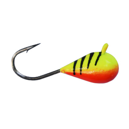 Kenders Outdoors Tungsten D-Style Bright UV Jig - EOL 4mm / Chartreuse Tiger Bright UV