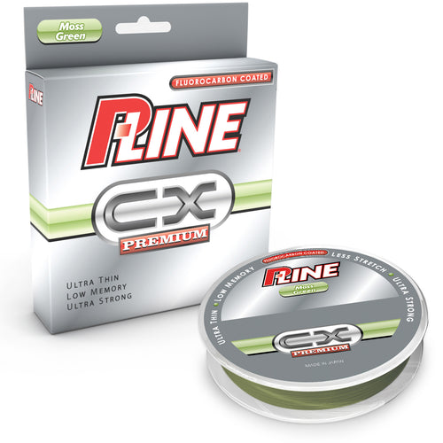 P-Line CX Premium Fluorocarbon Coated Line Moss Green / 12lb P-Line CX Premium Fluorocarbon Coated Line Moss Green / 12lb