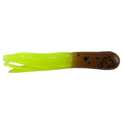 Southern Pro Tackle Lit'l Hustler Tube Pumpkin Pepper/Chartreuse / 1 1/2" Southern Pro Tackle Lit'l Hustler Tube Pumpkin Pepper/Chartreuse / 1 1/2"