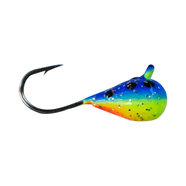 Kenders Outdoors Tungsten D-Style Bright UV Jig - EOL 4mm / Rainbow Trout Bright UV
