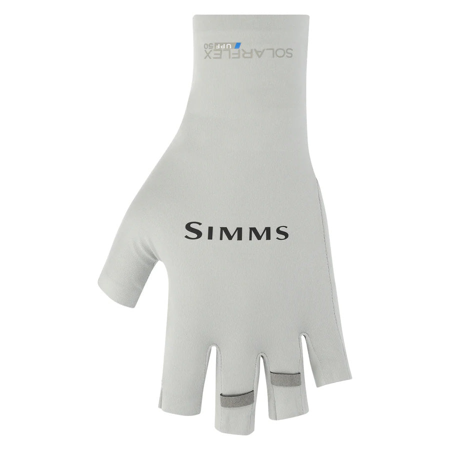 Simms SolarFlex Half-Finger SunGlove Small / Sterling