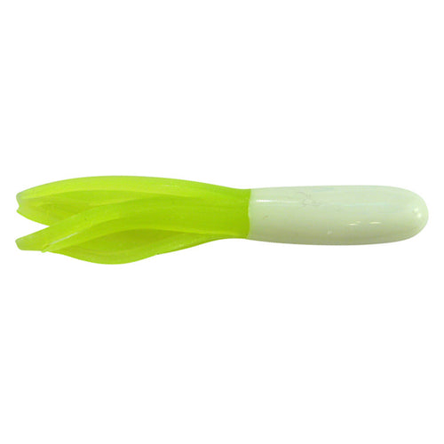 Southern Pro Tackle Lit'l Hustler Tube White/Chartreuse / 1 1/2" Southern Pro Tackle Lit'l Hustler Tube White/Chartreuse / 1 1/2"