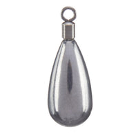 WOO! Tungsten Unpainted Tear Drop Closed Eye Drop Shot Weight 3/16 oz