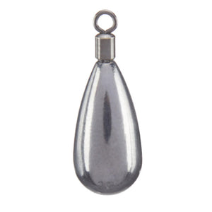 Unpainted Tear Drop Closed Eye Drop Shot Weight