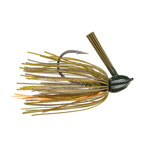 Strike King Hack Attack Fluoro Flipping Jig 3/8 oz / Bama Craw Strike King Hack Attack Fluoro Flipping Jig 3/8 oz / Bama Craw