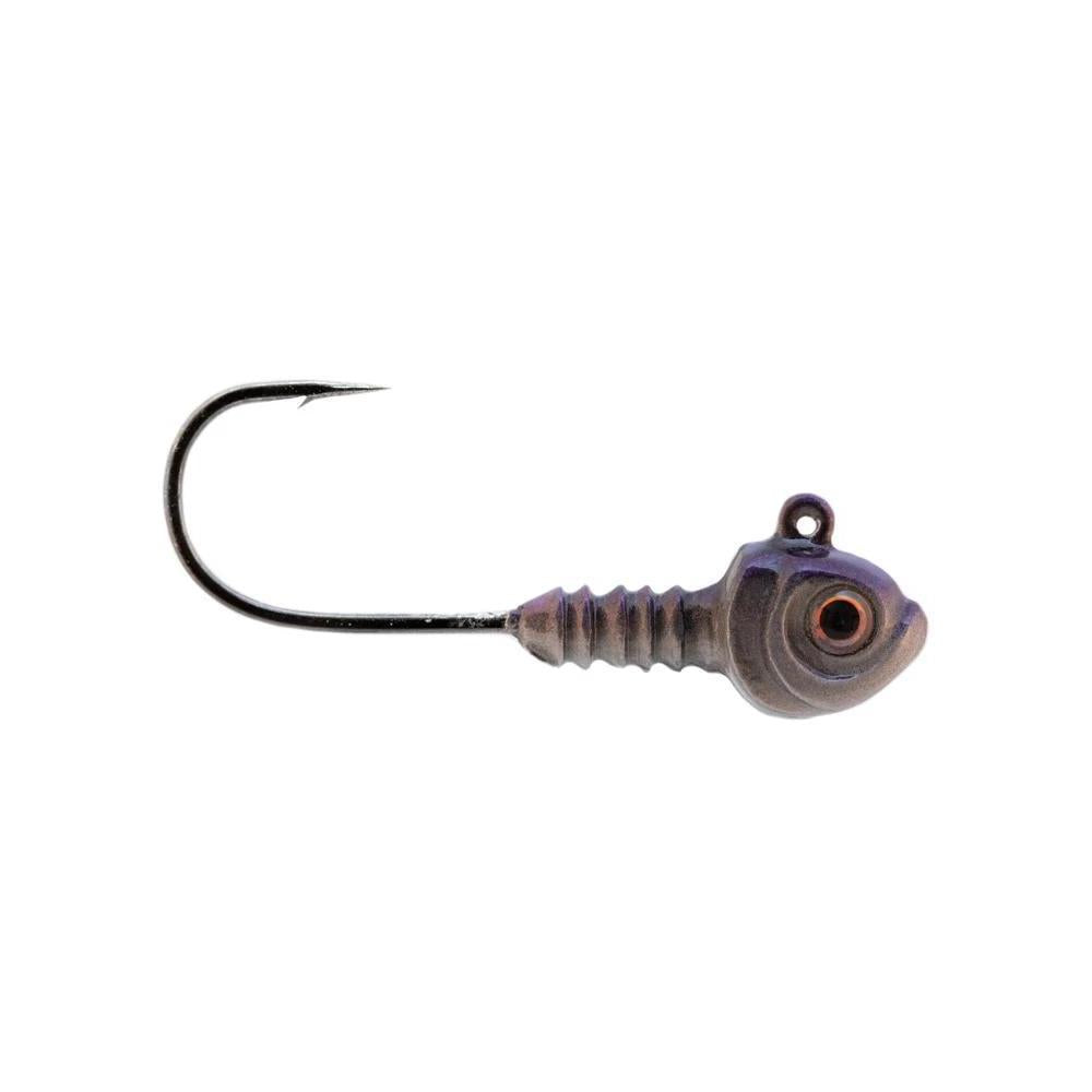 Bass Tactics Smeltinator Swimbait Jighead - EOL 1/4 oz / Purple/Silver / 2/0