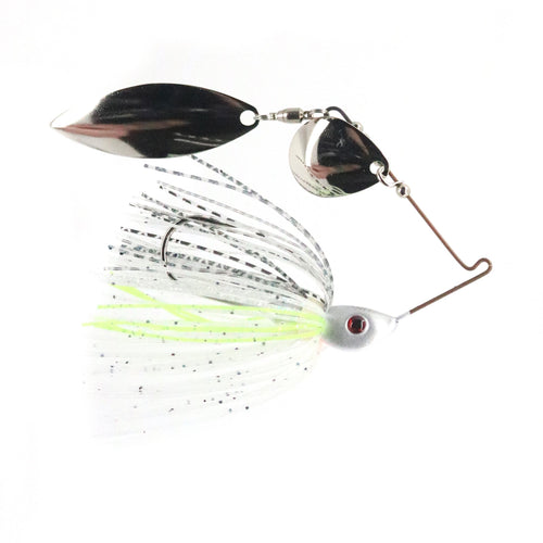 Bassman Spinnerbaits Compact Series Tandem Blades Chart/Shad / 3/8 oz Bassman Spinnerbaits Compact Series Tandem Blades Chart/Shad / 3/8 oz